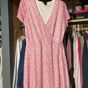 Floral Pink Mini Dress